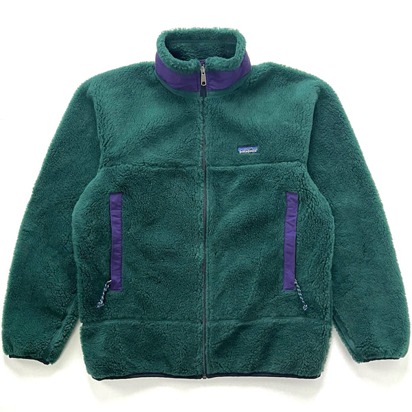 1997 Patagonia P.E.F. Classic Retro-X Fleece Jacket, Hunter / Regal Purple (M)