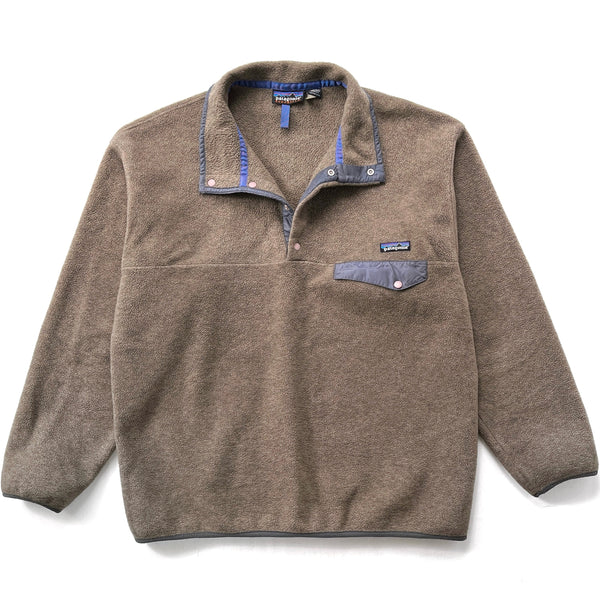 1998 Patagonia Synchilla Snap-T Pullover, Iced Mocha Overdye (XL)