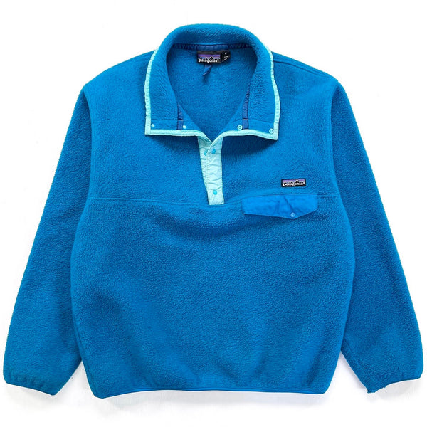 1991 Patagonia Synchilla Snap-T, Deep Water & Caribbean (L)