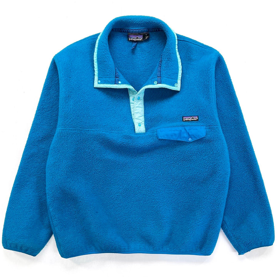 1991 Patagonia Synchilla Snap-T, Deep Water & Caribbean (L)