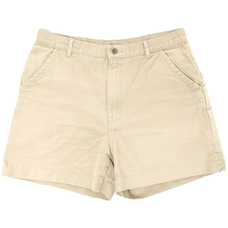 1982 Patagonia Mens Original Cotton Canvas Stand Up Shorts, Light Tan (34)