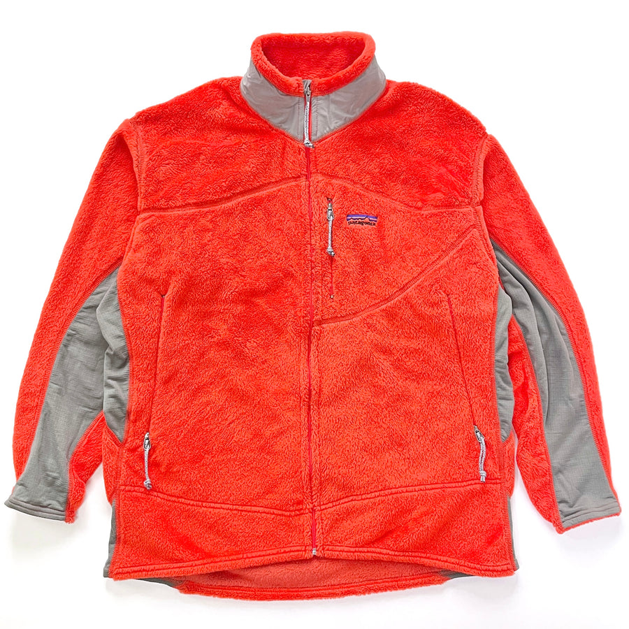 2003 Patagonia Made In The U.S.A. R2 Full-Zip Fleece Jacket, Fire Orange (XL)