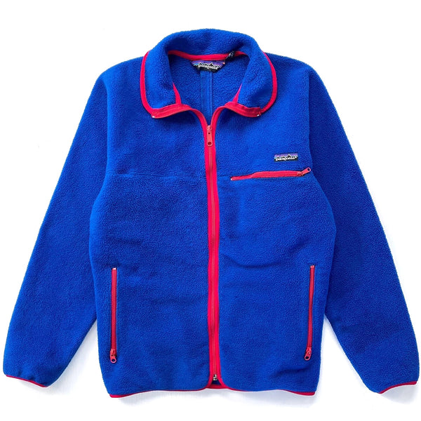 1988 Patagonia Made In The U.S.A. Synchilla Cardigan, Cobalt (S)