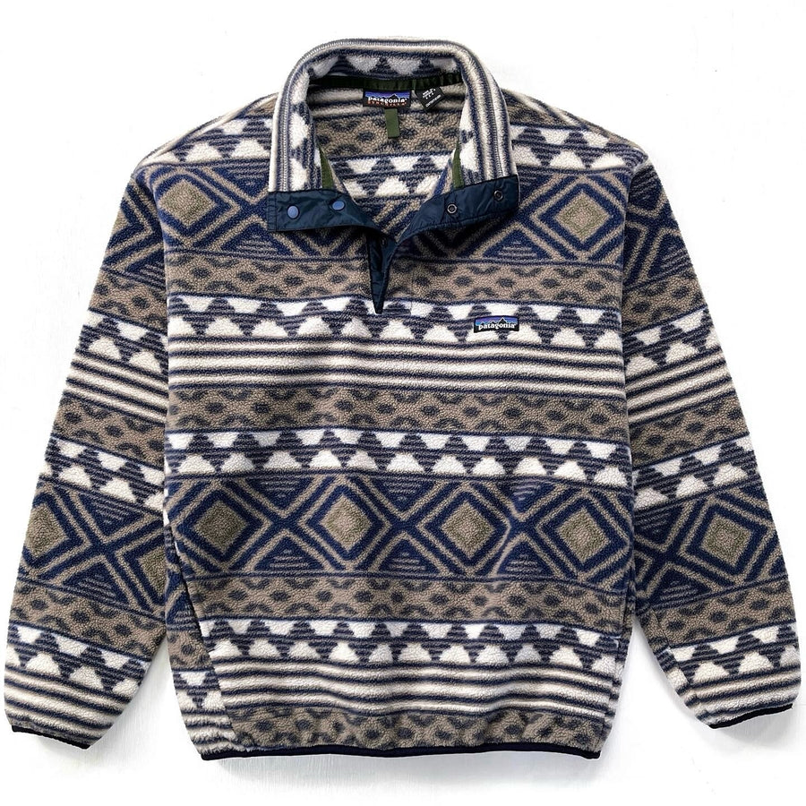 1996 Patagonia Printed Synchilla Snap-T, Saltillo: Driftwood (M)