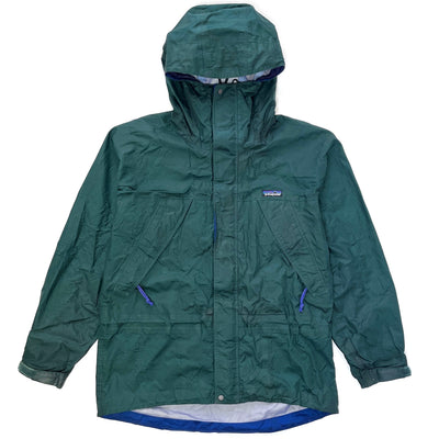 Patagonia (Vintage) — 1997 Patagonia Super Pluma Alpine Shell Jacket, Hunter & Blue Ribbon (S/M)
