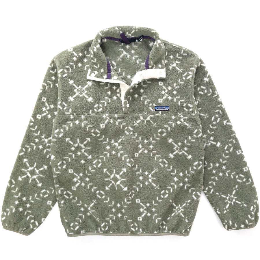 1994 Patagonia Made In The U.S.A. Printed Synchilla Snap-T, Sno: Chaparral (S)
