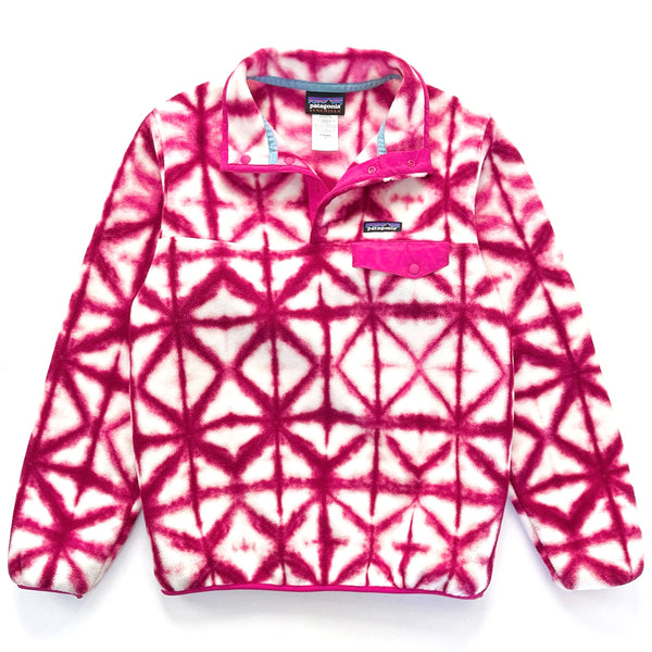 2015 Patagonia Womens Synchilla Snap-T, Diamond Dancer: Radiant Magenta (M)