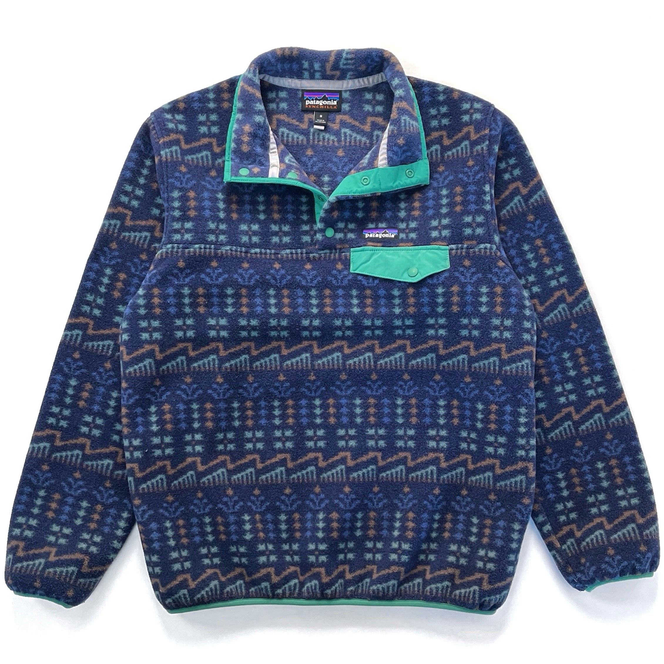 2021 Patagonia Womens Printed Synchilla Snap-T Pullover, Wild Roots (M)