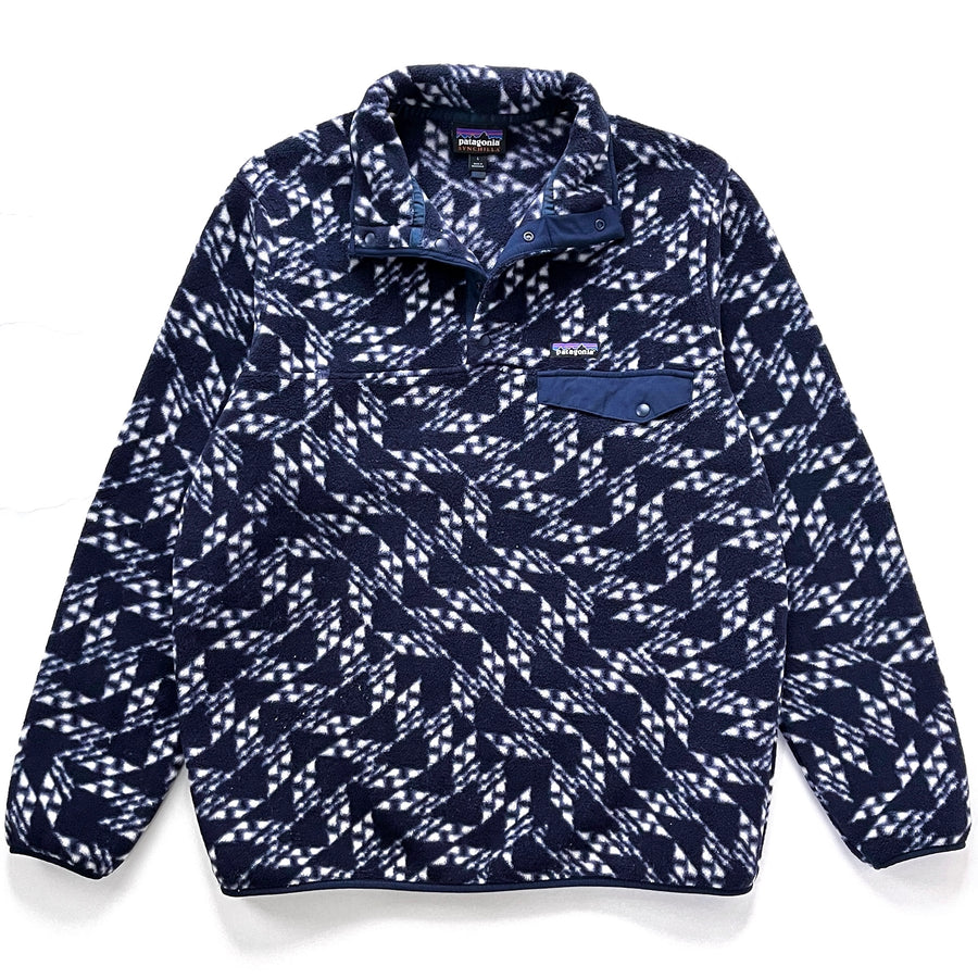 2024 Patagonia Printed Synchilla Snap-T Pullover, Synched Flight: New Navy (L)