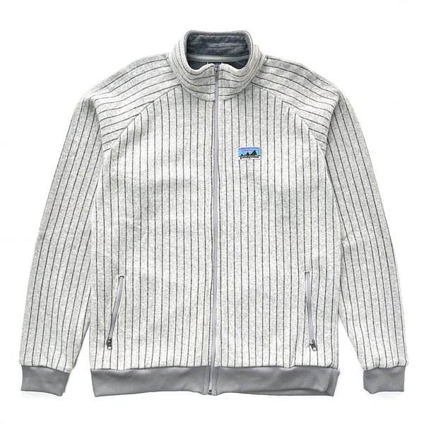 2008 Patagonia Mens Quilt Again Jacket, Recycled Stripe: Stonewash (XL/XXL)