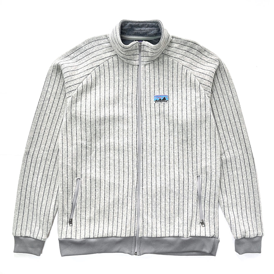 2008 Patagonia Mens Quilt Again Jacket, Recycled Stripe: Stonewash (XL/XXL)