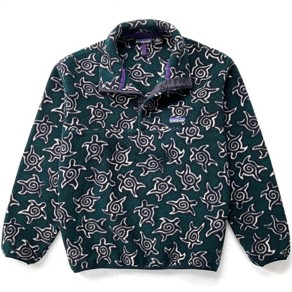 1995 Patagonia Printed Synchilla Snap-T, Zen Turtle: Hunter (S)