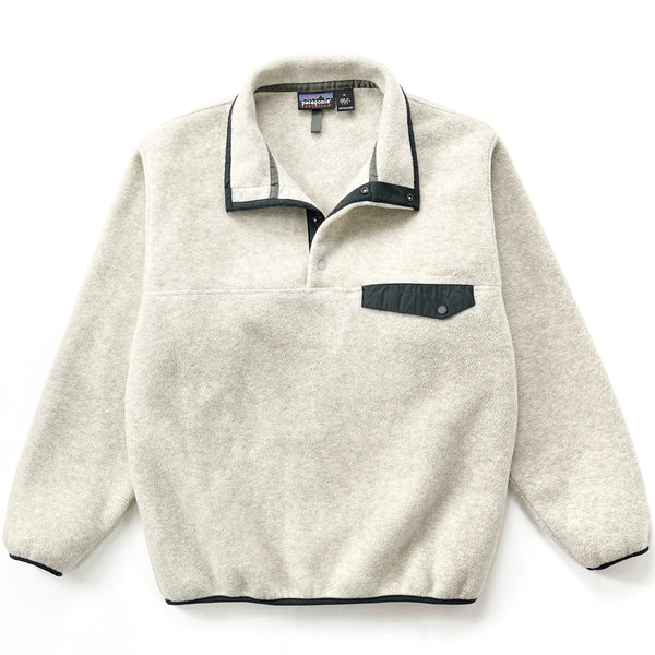 1998 Patagonia Made In The U.S.A. Synchilla Snap-T, Oatmeal (M)