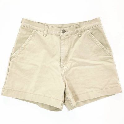 Patagonia (Vintage) — 1982 Patagonia Mens Original Cotton Canvas Stand Up Shorts, Light Tan (32)