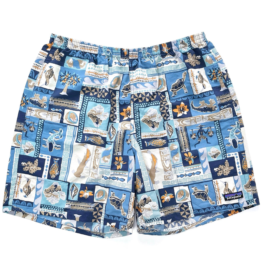 Patagonia (Modern) — 2021 Patagonia Mens 7” Printed Baggies Shorts, Galapagos Archipelagos (L)