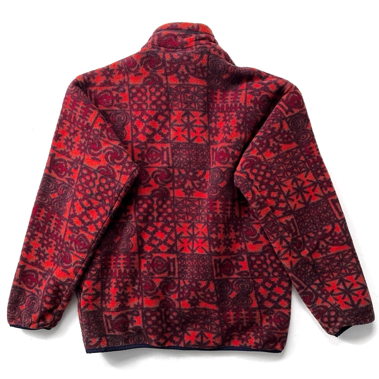 1997 Patagonia Printed Snap-T, Ghana Gourds: Spiced Orange (S)