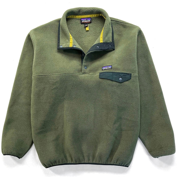 2017 Patagonia Synchilla Snap-T Fleece Pullover, Olive Green (M/L)