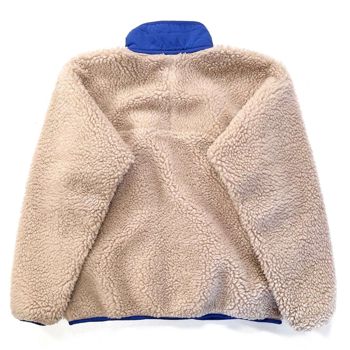 2004 Patagonia “Deep Pile” Classic Retro Cardigan, Natural & Fire (M)