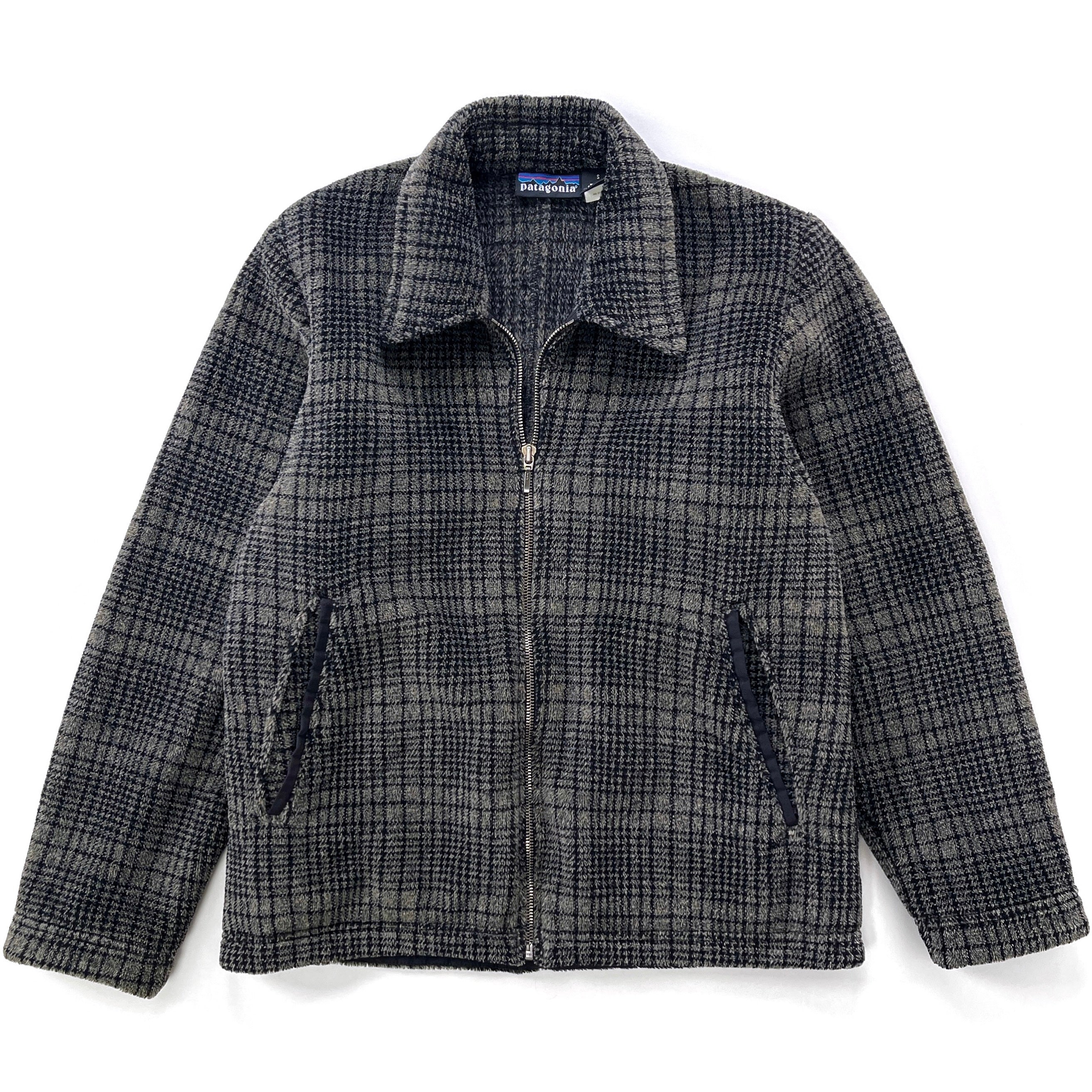 1997 Patagonia Womens Ultra-Plush Fleece Overshirt, Berkshire: Dark Ash (S)