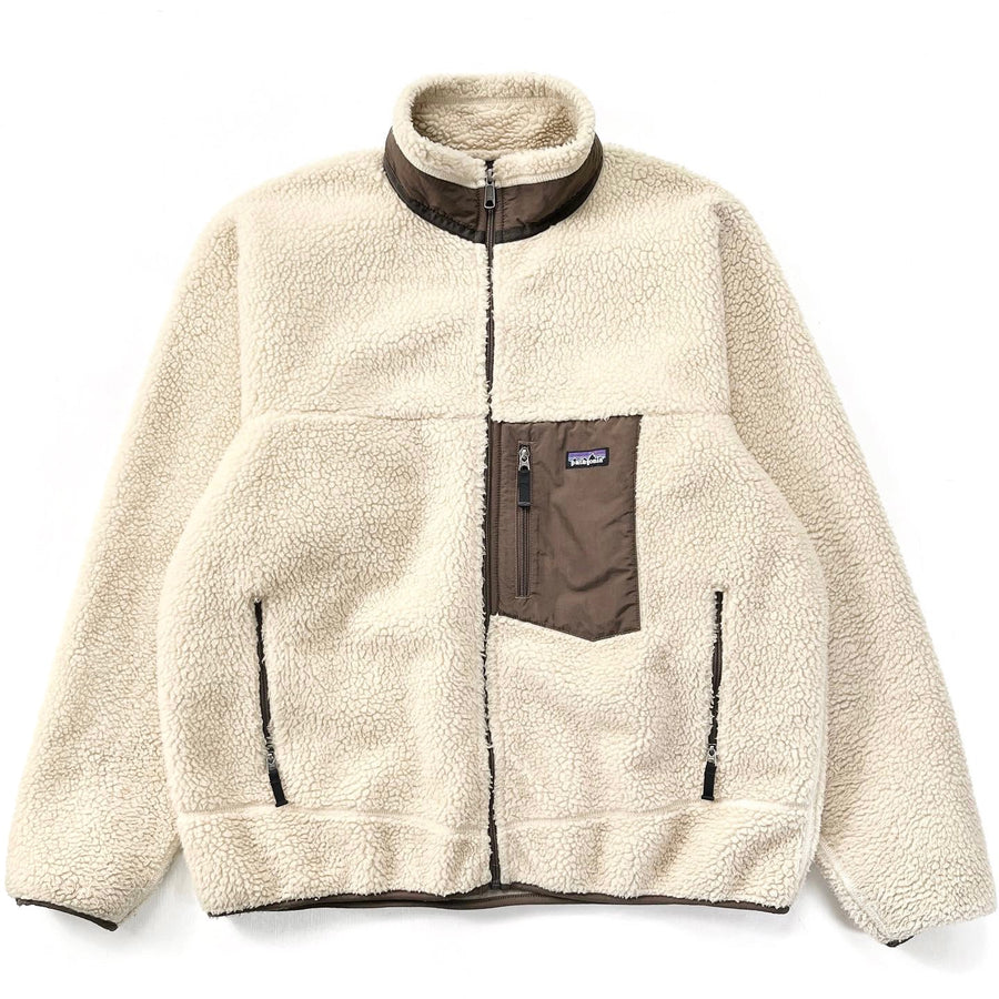 2008 Patagonia Classic Retro-X Jacket, Natural & Mushroom (XXL)