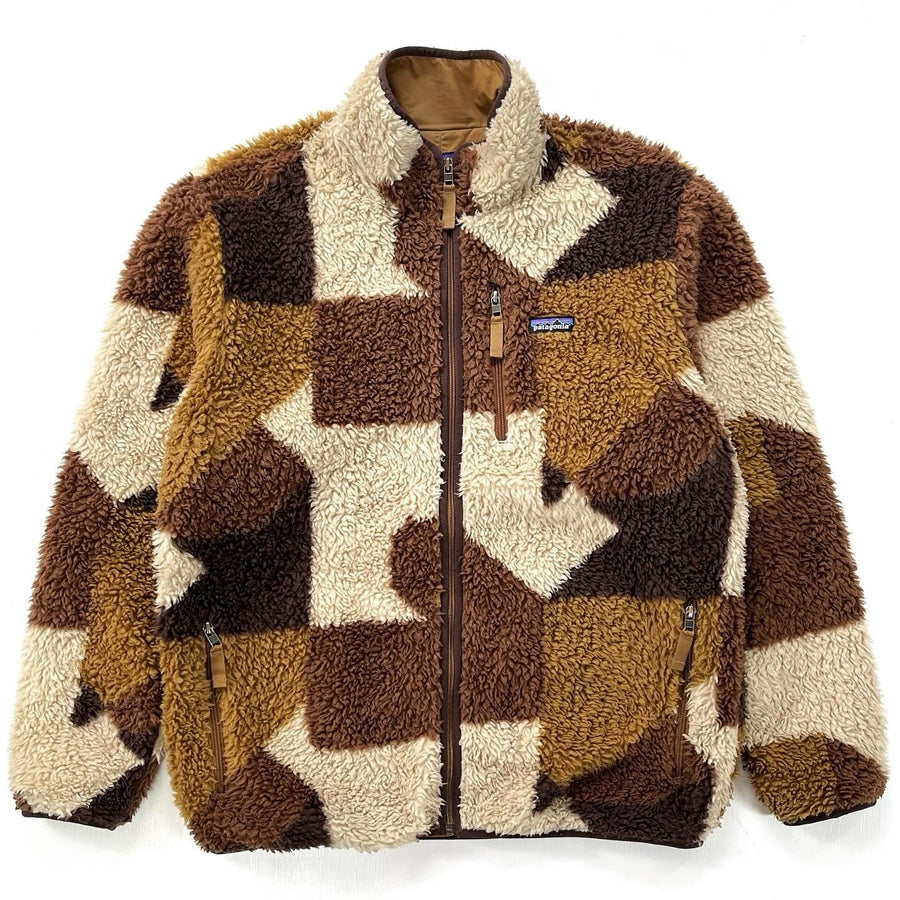2014 Patagonia Classic Retro-X Cardigan, Blocks: Bear Brown (XL)
