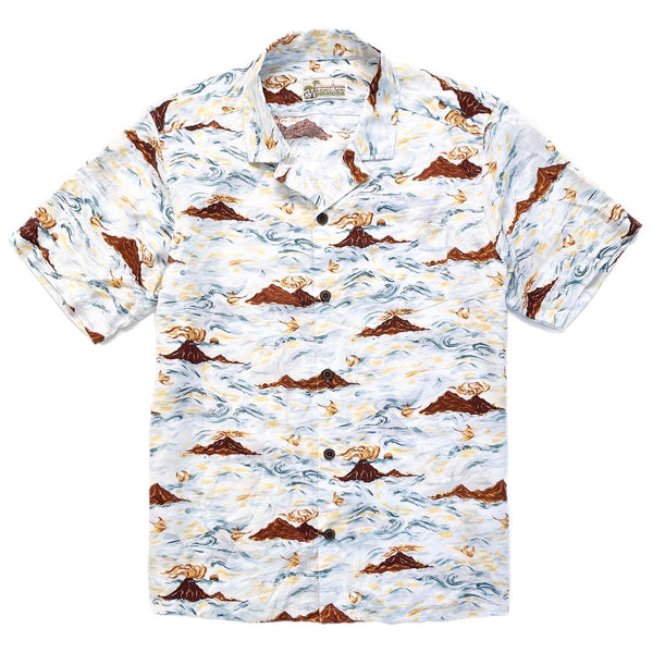2022 Patagonia Mens Pataloha Shirt, Island Currents: White (L)
