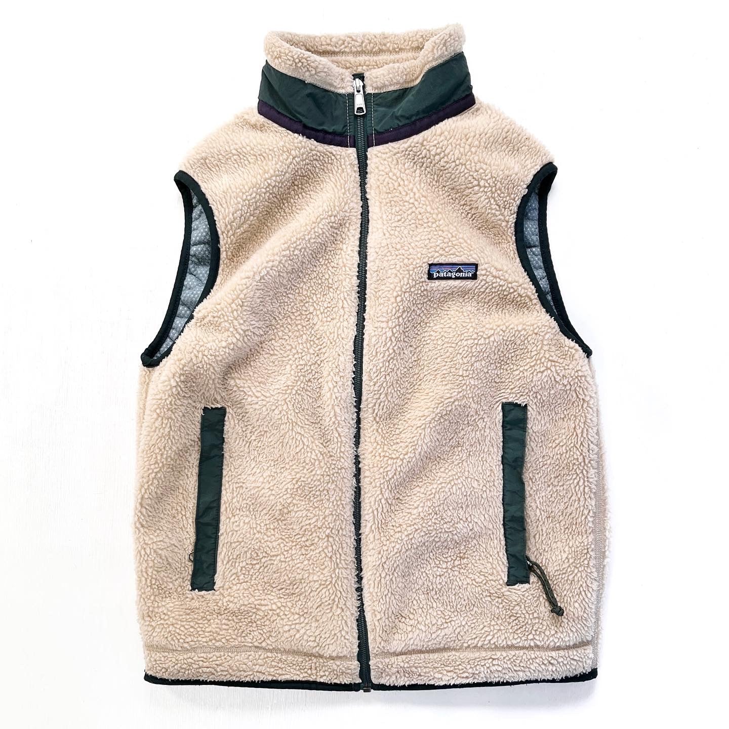 1997 Patagonia Made In The U.S.A. Retro-X Vest, Natural & Hunter (S)