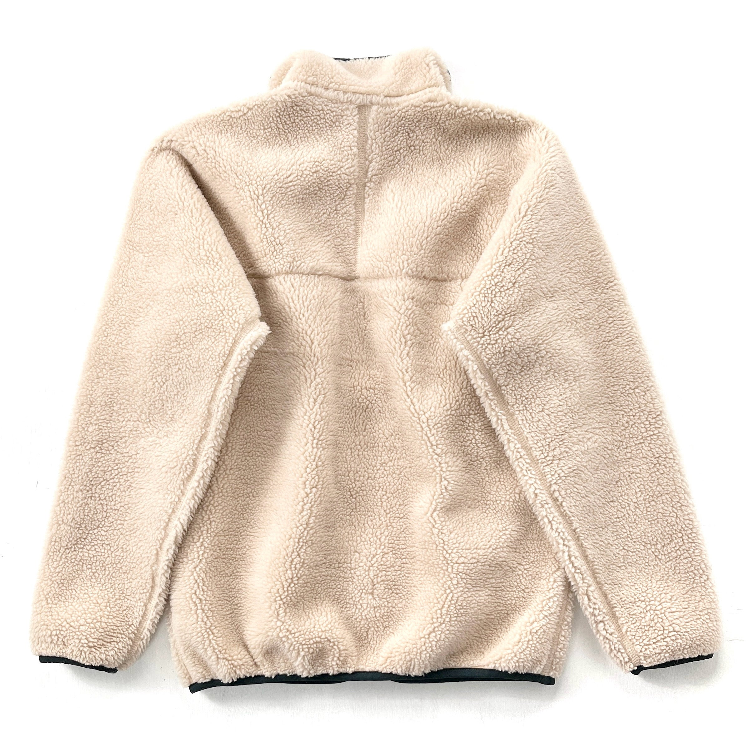 1997 Patagonia Made In The U.S.A. Retro Pile Cardigan, Natural (S)