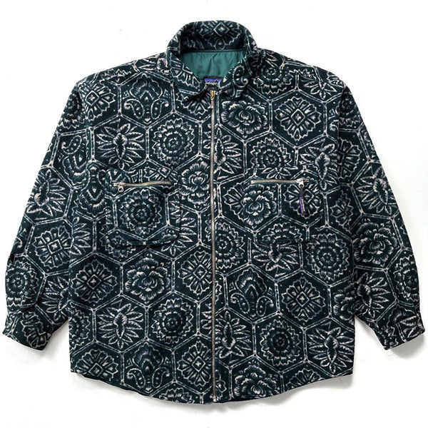 1995 Patagonia Synchilla Overshirt, Nepali Hexagon (XL) *Flaws*