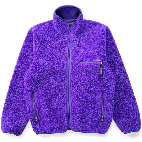 1992 Patagonia Made In The U.S.A. Retro Pile Cardigan, Purple (M)