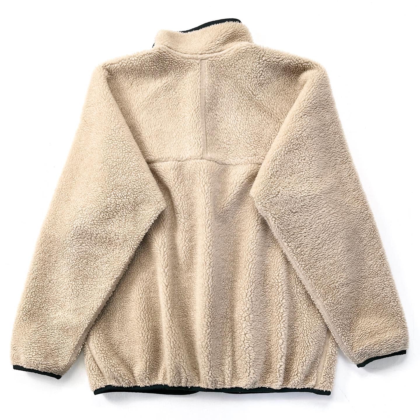 1997 Patagonia Made In The U.S.A. Retro Pile Cardigan, Natural & Hunter (L/XL)