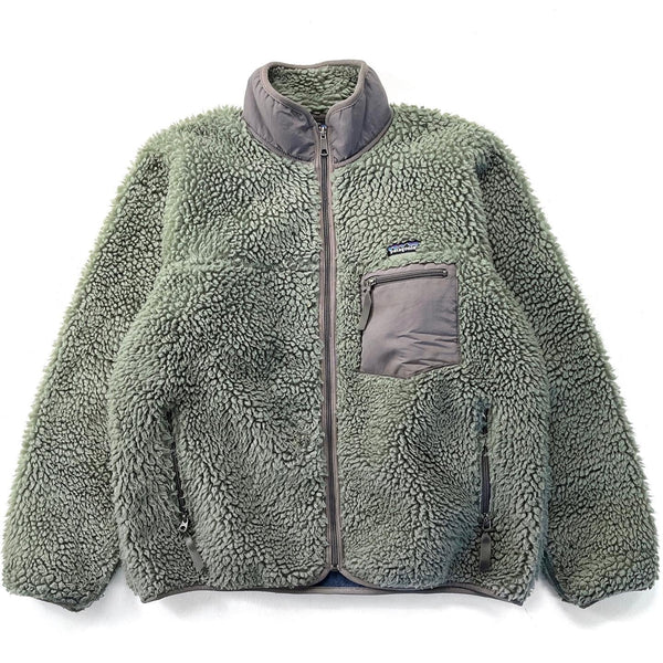 2002 Patagonia “Deep Pile” Classic Retro Cardigan, Eucalyptus (L/XL)
