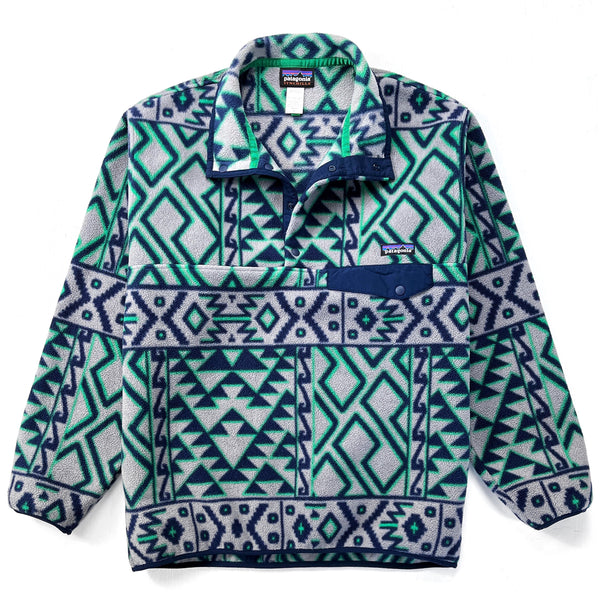 2014 Patagonia Printed Synchilla Snap-T, Montana Siete: Grey (M/L)
