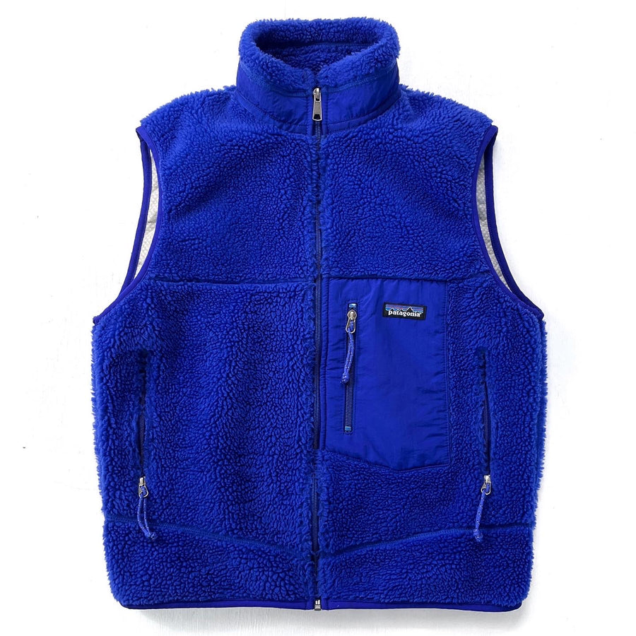 2000 Patagonia Made In The U.S.A. Retro-X Fleece Vest, New Cobalt (M)