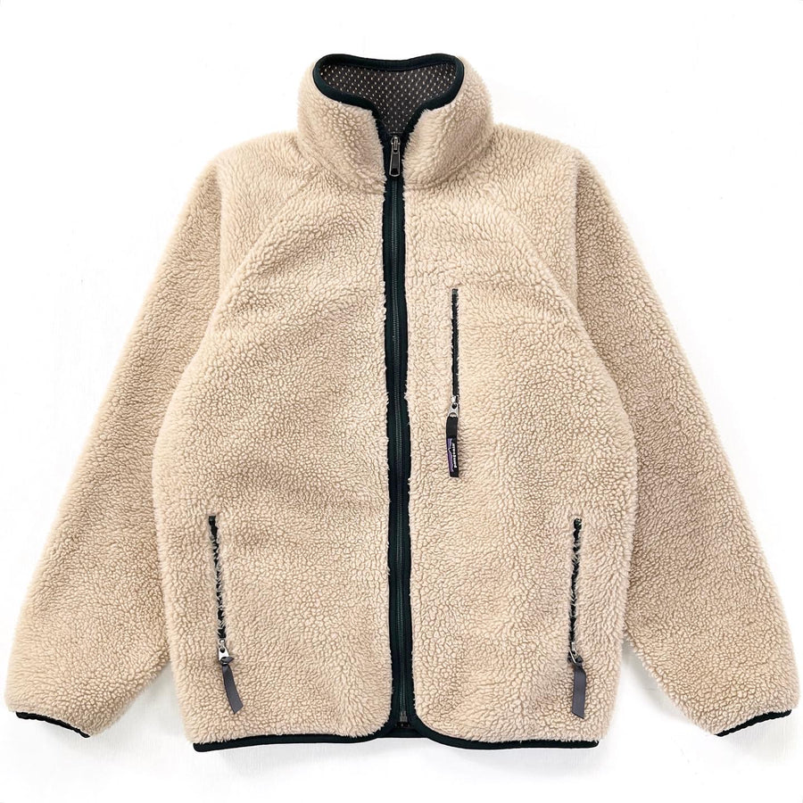 1997 Patagonia Made In The U.S.A. Retro Pile Cardigan, Natural (S)