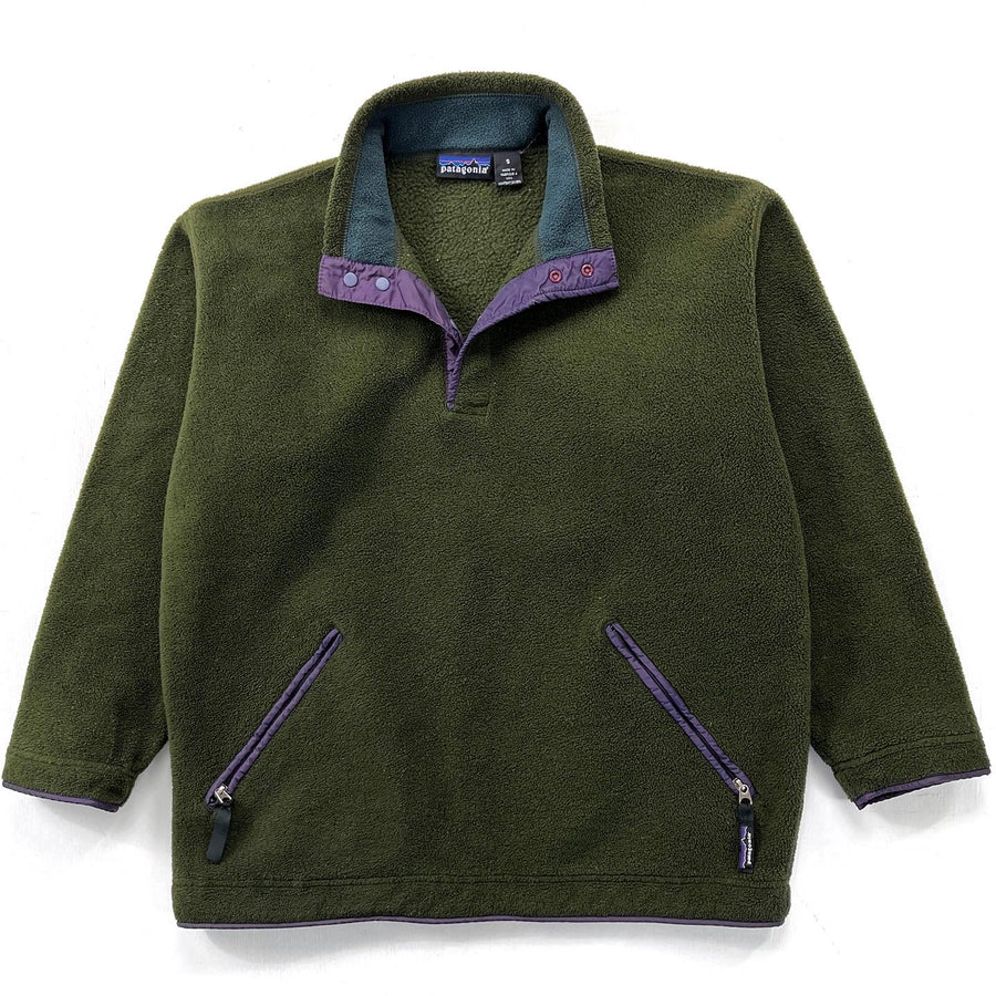 1994 Patagonia Synchilla Big-T Fleece Pullover, Dark Olive (M)