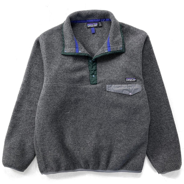 1992 Patagonia Synchilla Snap-T Pullover, Charcoal & Hunter (M)