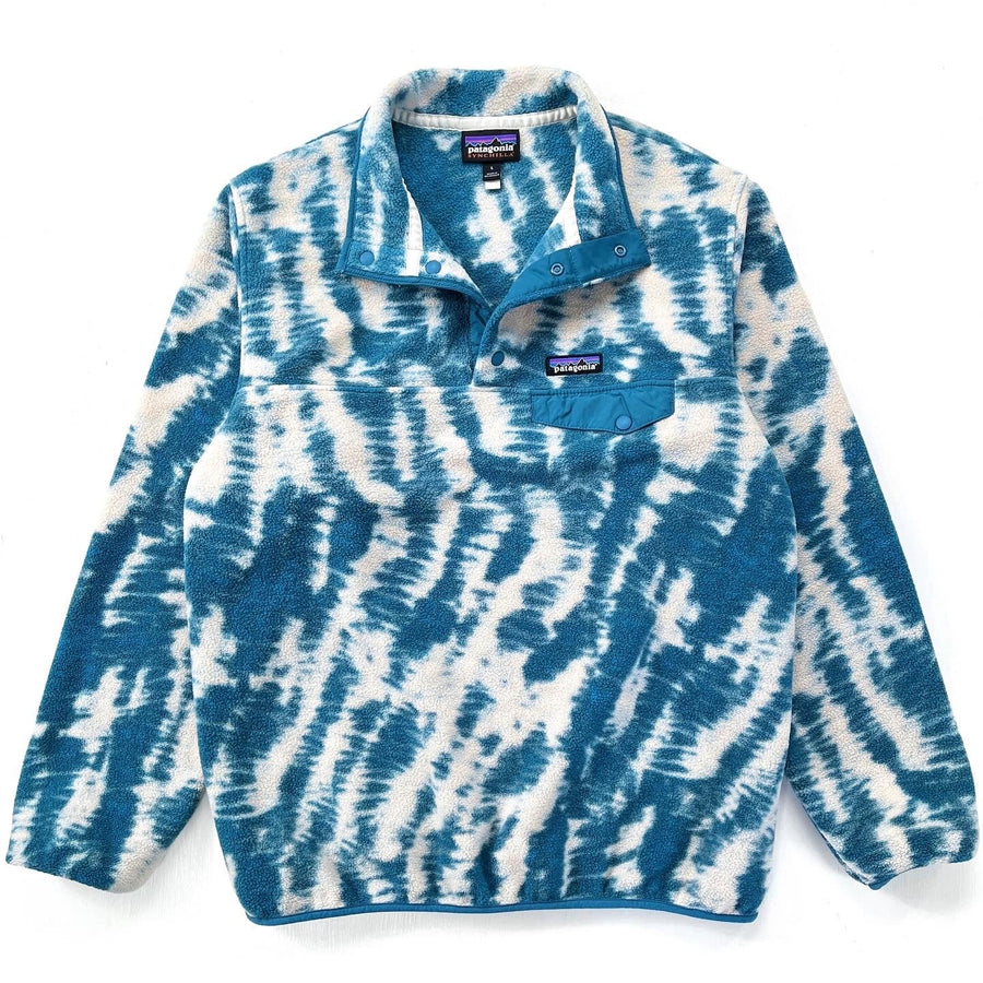 2022 Patagonia Womens Synchilla Snap-T, Mighty Mycelium: Blue (L)