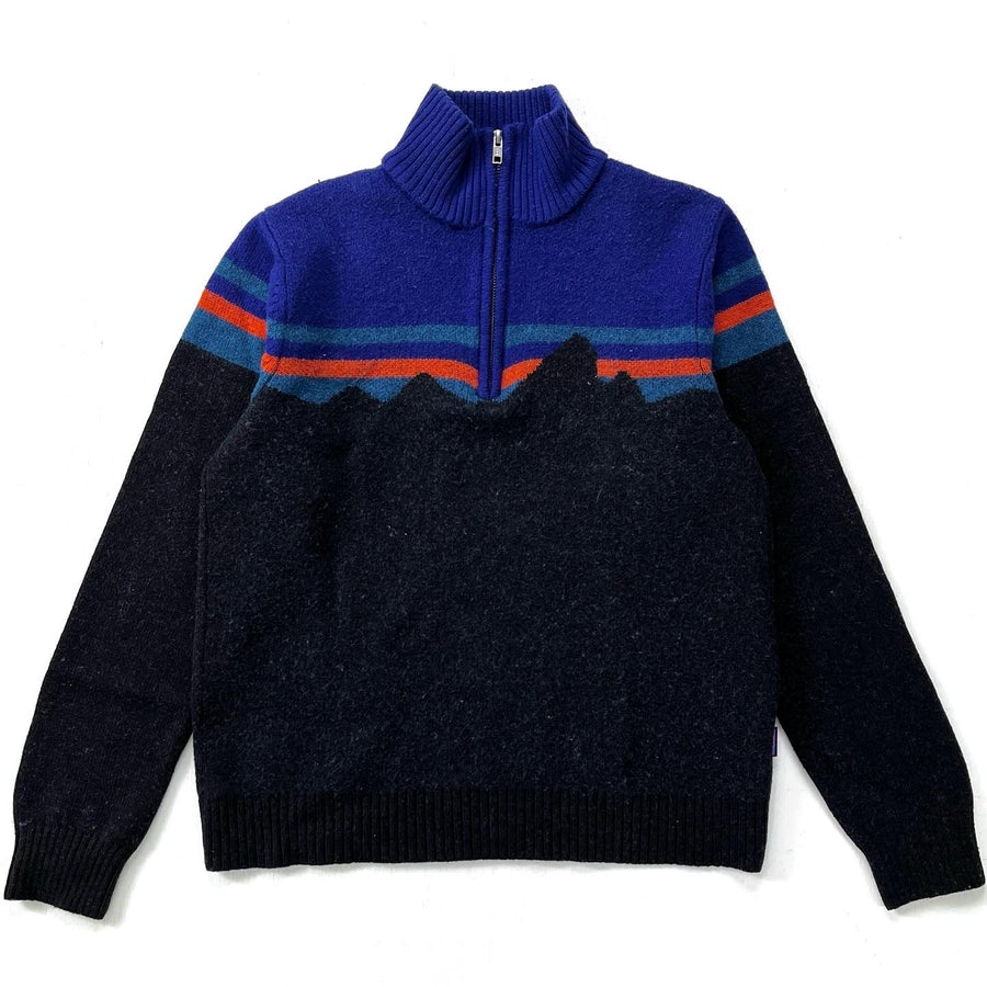 2016 Patagonia Womens Half-Zip Merino Wool Sweater, Fitz Roy (M)
