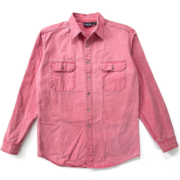 1988 Patagonia Garment Dyed Canvas Shirt, Weathered Red (M)