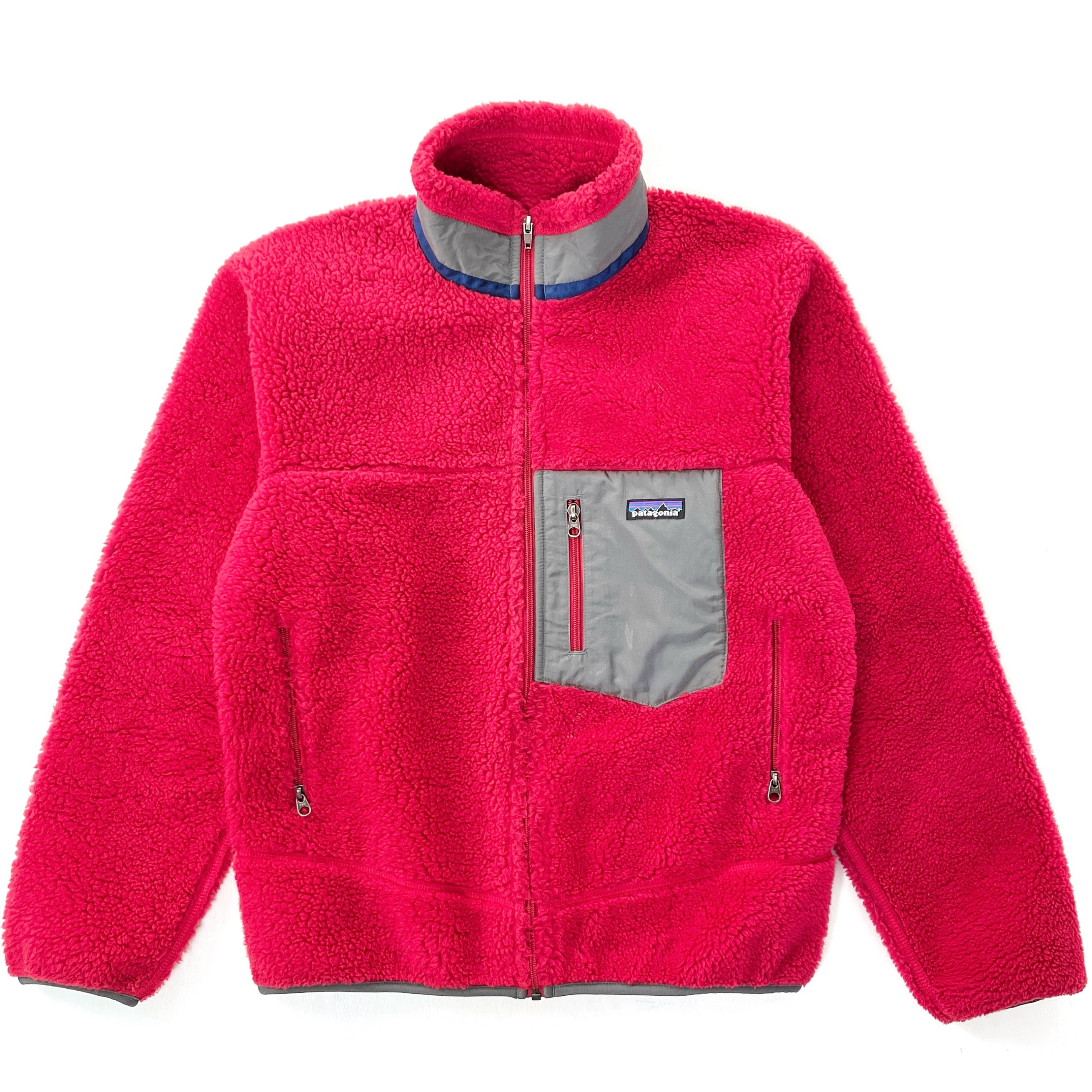 2011 Patagonia Classic Retro-X “Deep Pile” Fleece Jacket, Pomegranate (S)