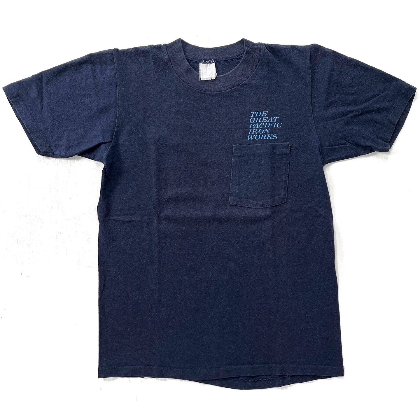 1970s Great Pacific Iron Works First Edition Hokusai Wave T-Shirt, Navy (XS)