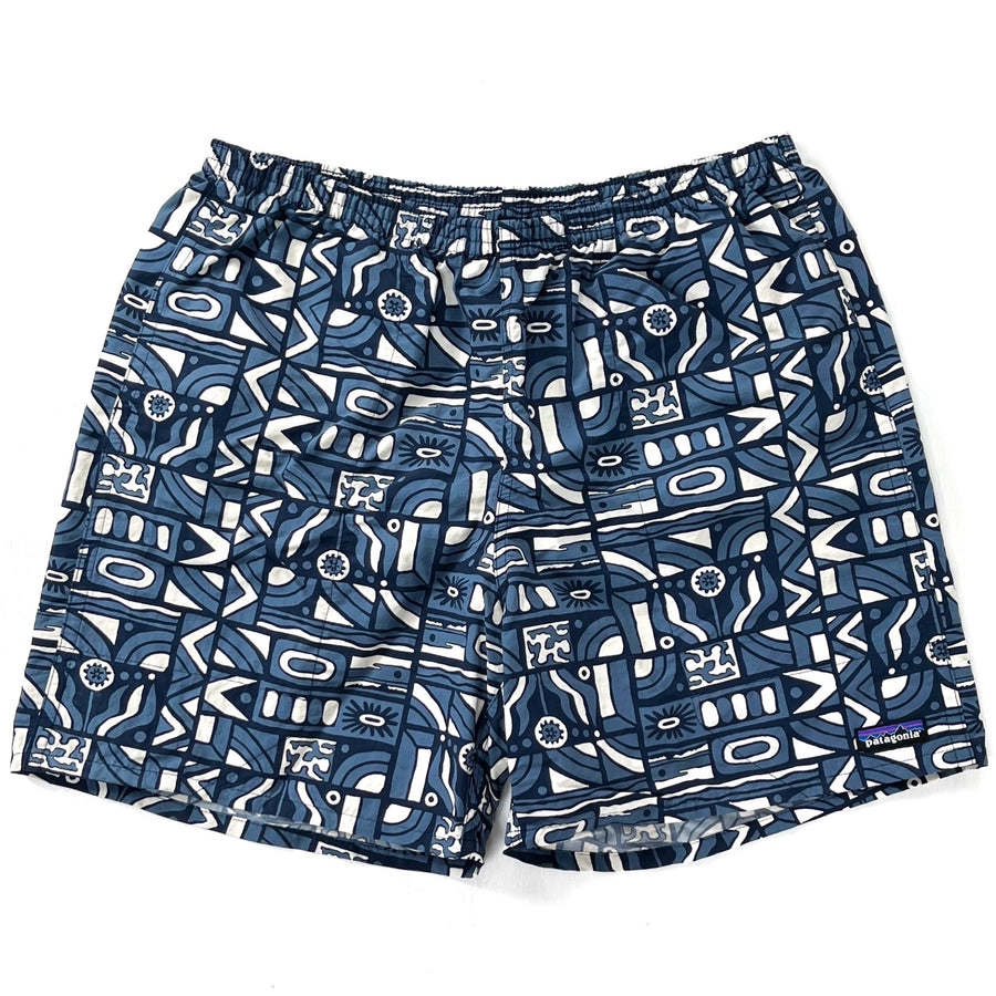 2024 Patagonia Mens 6” Nylon Baggies Shorts, New Visions: New Navy (XL)