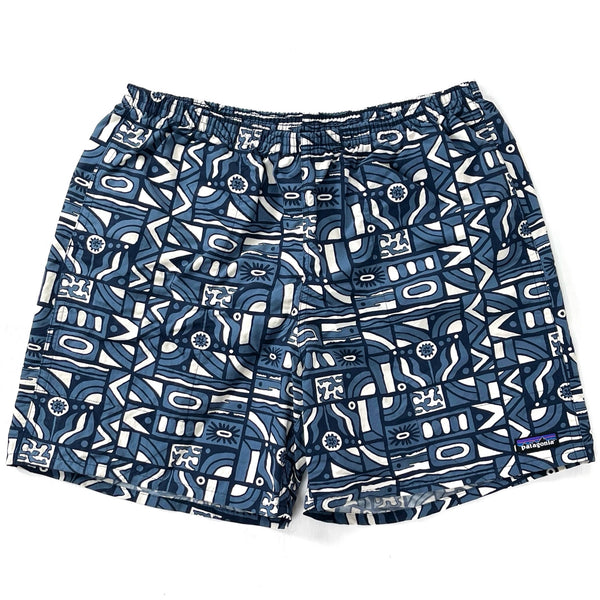 2024 Patagonia Mens 6” Nylon Baggies Shorts, New Visions: New Navy (XL)