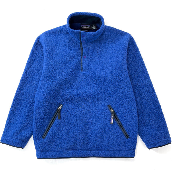 1995 Patagonia Synchilla Big-T Shearling Fleece Pullover, Blueberry (S/M)