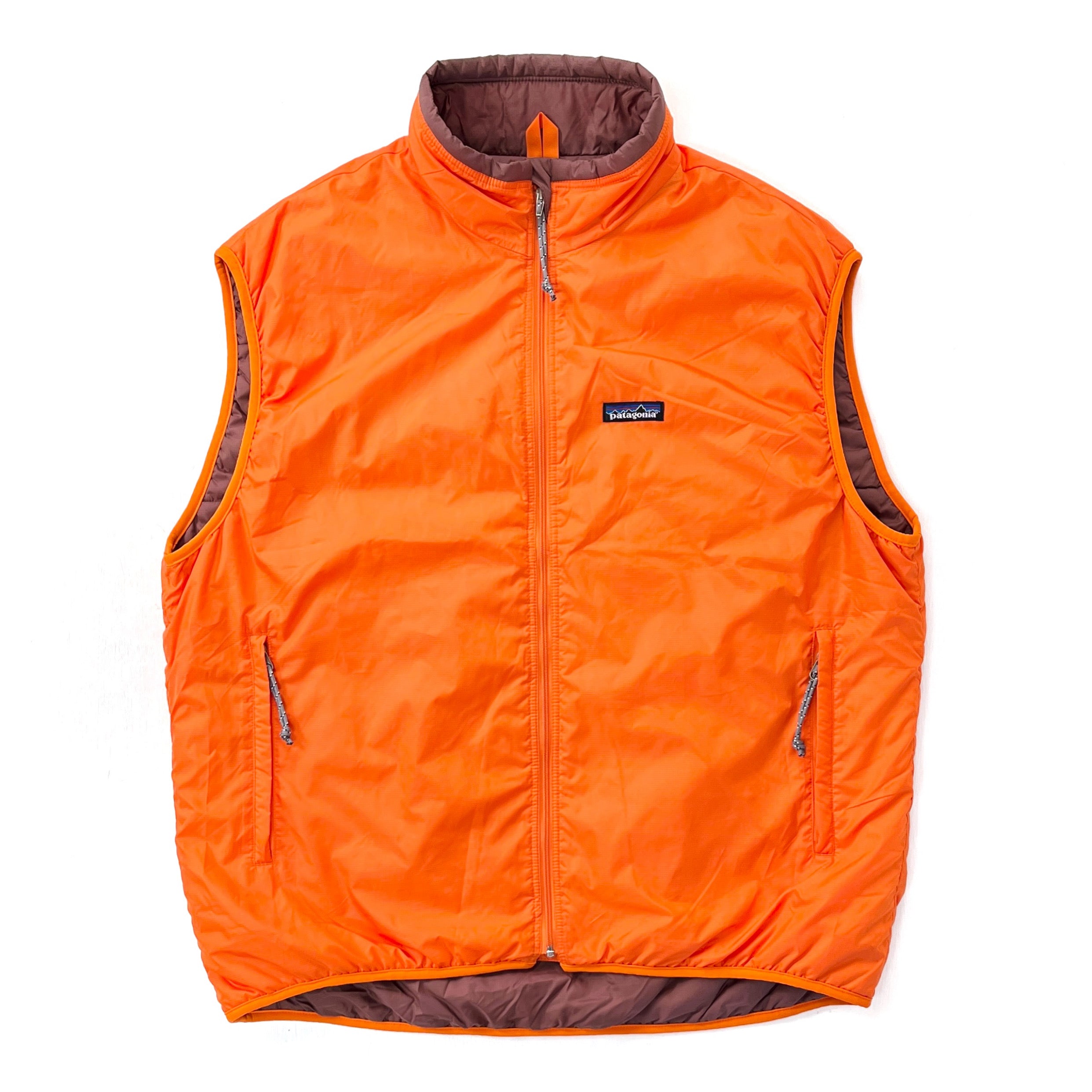 2002 Patagonia Puffball Insulated Ripstop Vest, Hot Lava (XL)
