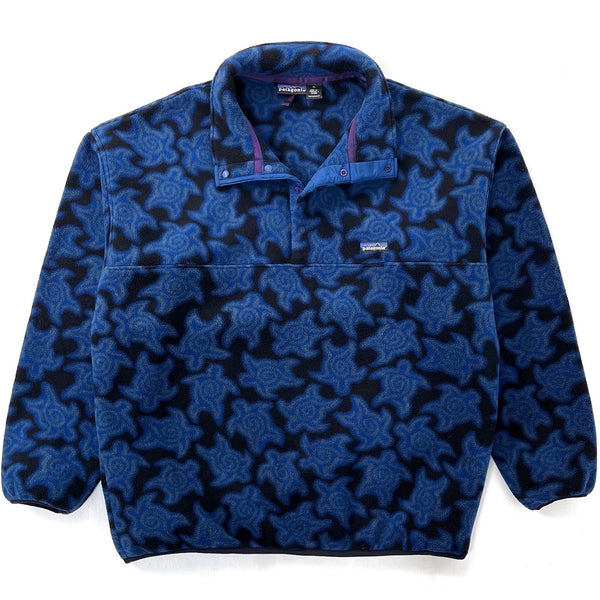 1995 Patagonia Made In The U.S.A. Printed Synchilla Snap-T, Zen Turtle: Night Sky (XL)