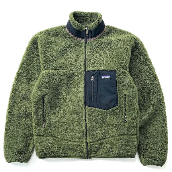 2010 Patagonia Classic Retro-X Fleece Jacket, Fresh Clover & Black (S)
