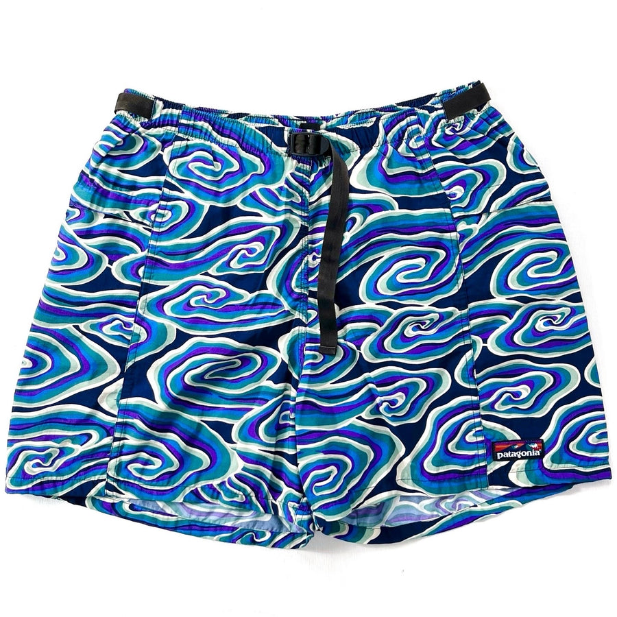 1994 Patagonia 4” Printed Nylon River Shorts, Java: Indigo (L/XL)