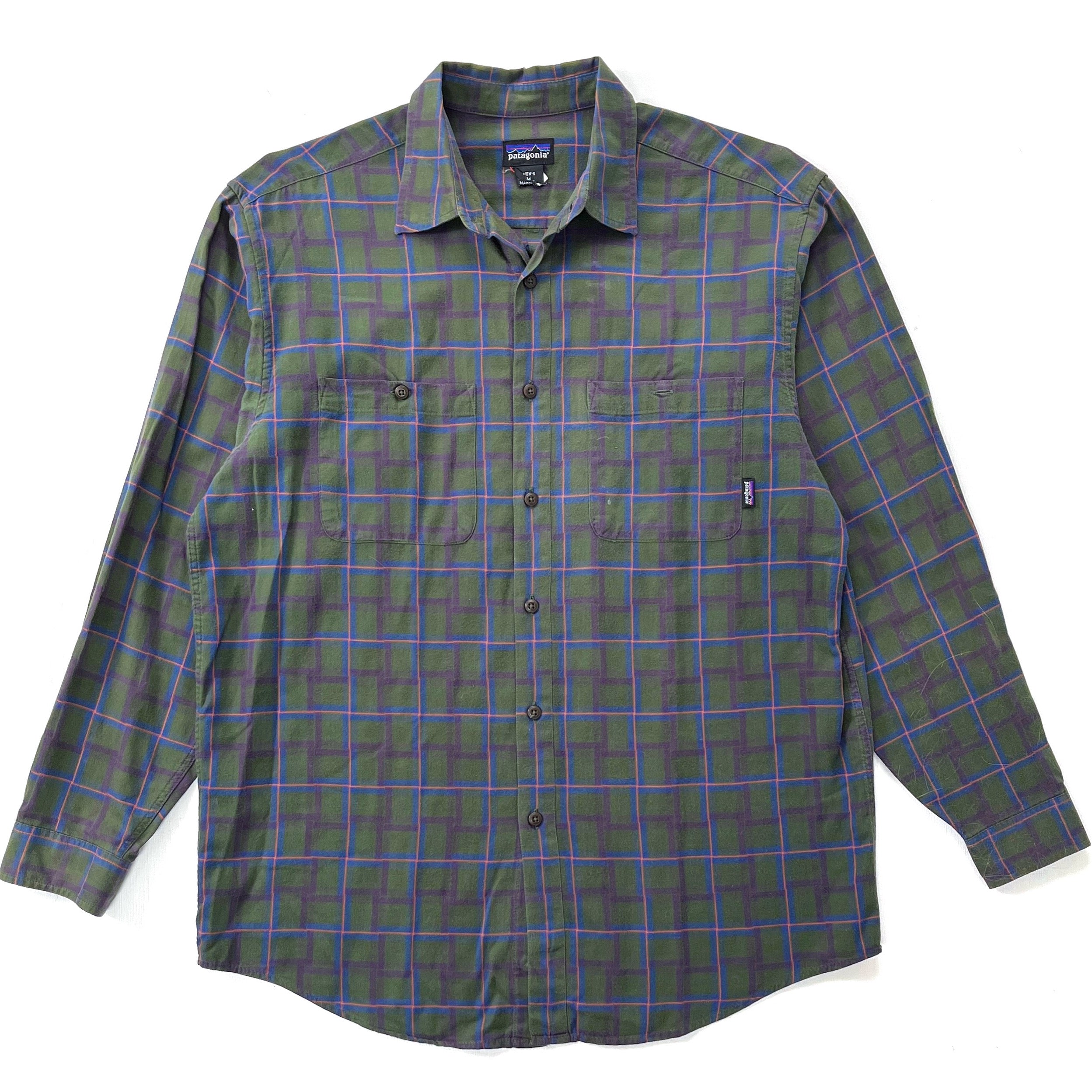 1995 Patagonia Made In Portugal Lightweight Cotton Flannel Shirt (M)